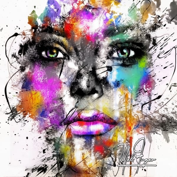 Tableau Portrait Mira pop Ink
