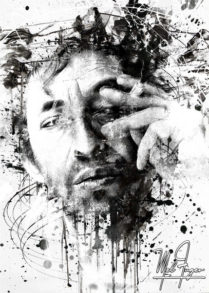 Gainsbourg Pop Ink B&W